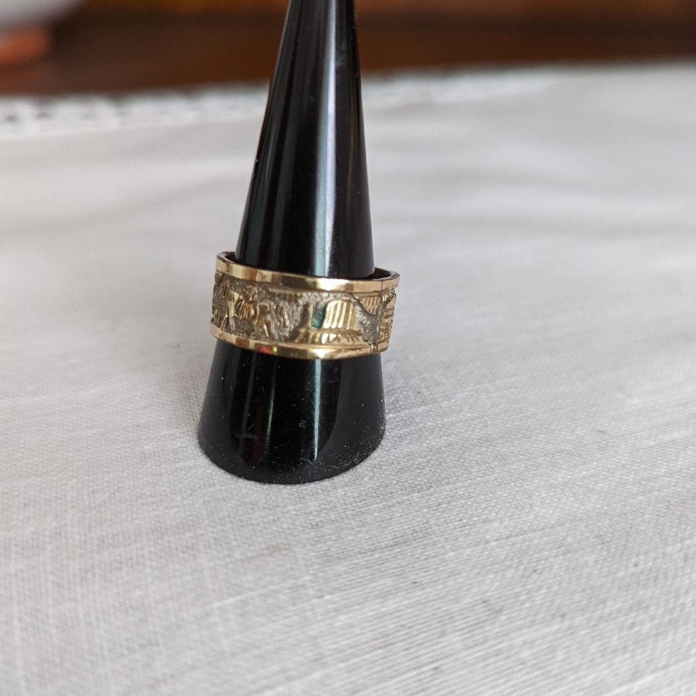 Native American Navajo Vintage Storyteller Ring Size 11 1/2 - Picture 9 of 12